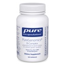 Čiste enkapsulacije PureGenomics B- Complex - Širok spekter B Vitaminska podpora za gensko izražanje, celično funkcijo, hormonsko proizvodnjo in energetsko presnovo* - z vitaminom B12 in B6-120 kapsulami