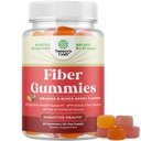 Okusne predbiotične vlaknine Gumiji za odrasle - Visoka fiber dodatek Gumies Vitamini za odrasle s prebiotično topen Chicory koren za imuniteto in prebavne podpore - Non GSO Vegan Halal 60 Število