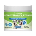 Dobro počutje hišnih ljubljenčkov - Ultimate Probiotic 9 Sevi za mačke in pse - naravna podpora za prebavljanje in sečni trakt zdravje 160 Grams.