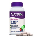 Natrol 5-HTP 100 mg, hitro raztopite dodatek, Podpira uravnoteženega razpoloženja, Serotonin proizvodnje in splošno dobro počutje, 30 Mešane Berry tablete, Do 30 dni dobave