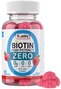 Biotin Gummies Sugar Free – 5000 mcg Visoka moč Biotin za lase, kože in nohte – Nič sladkorja, Non-GMO, Gluten Free, Vegan Raspberry Gummies – 60 Count