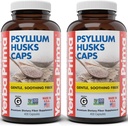 Yerba Prima Psyllium Husks Caps, 625 mg, 400 Kapsule (paket po 2) - Naravna Fiber za moške in ženske - podpora za rednost