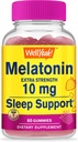 WellYeahe Melatonin 10mg Gumies - 2 Mesec dobave - Naravna izvor okus, brez zdravil Gummy dodatek - Gluten in želatina brezplačno, vegetarijanski - 60 Gumies