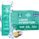 MyHy Hydration Packets, Electrolyte Drink Mix za odrasle in otroke Hydration Podpora, Dehidracija Relief za potovanja, Nosečnost, Fitness, Bachelor & Bachelorette Party – Island Ice, 50 Count