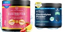 KLJUČNI HRANILCI Elektroliti Powder Bundele – Juicy Jagodna limonada in nearomatizirani elektrolitski praški (90 vsak) – Sugar-free, Keto-prijatelj Hydration Powder for Energy, Recovery & vzdržljivost