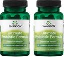 Swanson Ultimate Probiotic Formula Digestive Health Immune System Support 66 Billion CFU Prebiotic NutraFlora scFOS 30 DRcaps Veggie kapsule (kap) (2 paket)