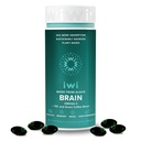 Iwi Life Brain Omega-3, 60 Softgels (30 servings), Vegan rastlinsko-bazen Algae Omega-3 z EPA + DHA, Focus, Memory and Mood Support Dietary Supplement, Krill & Fish Oil Alternative, Brez ribjega pookusa