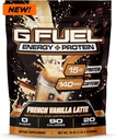 G gorivni proteini + energijski napitek v prahu, pred treningom kofeinska mešanica za igranje, brez sladkorja fokus Amino, vitamin + antioksidanti, 19oz (francosko Vanilla Latte, 20 servingov)