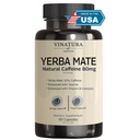 Yerba Mate 1400mg - Magic Natural Caffeine & Energy Supplements *ZDA Made & Tested* Visoka moč okrepljena s Tavrin in vitamin B kompleks - 60 kapsul