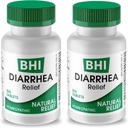 BHI Driska Relief hitro deluje naravno Remedy za blago drisko - 8 Pomirjujoče homeopatske Actives Pomoč Calm Stomach Ache, Plin & Cramps za ženske in moške - 100 tablet (Pack od 2)