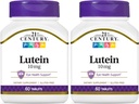 21. stoletje lutein 10 mg tablete, 60 število (Pack po 2)