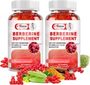 Beljakovine brez sladkorja Gumies, Original Berberine HCL s Ceylon Cinnamon, Quercetin, Multivitamin, Podpora Imunsko delovanje in delovanje prebavil in Presnova za ženske in moške
