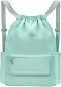 Nariši hrbtno pakiranje z mokro žepno gimno Backpack vodoodporna Cinch String Bag plaža plava za moške