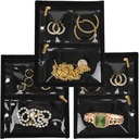 Travel Nakit Organizator Case,Jewelry Bags Nakit Skladiščenje Knjiga Binder s Clear Zipper Velvet Bouch za potovanje,Zemlji, Prstani, Ovratnica, Zapestnica (notranje strani, 3 PCS)