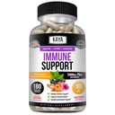 Kaya Naturals Elderberry Imunska podpora z cinkom in vitaminom C za odrasle, probiotiki in kurkuma 1000mg Imunski sistem Booster Sambucus Elderberry kapsule - 180 Count