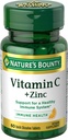 Bounty vitamin C + cink, dodatek vitaminov, podpira imuno zdravje, 60 mg, 60 tablet