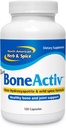 SEVERNA AMERIŠKA HERB & SPICE BoneActiv - 120 kapsul - podpora za kosti in sklepe - MCHA, Sage, Rosemary, Oreganol P73 Origano Oil - Non-GMO - 30 servingov