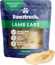 Pawstrukk naravno Lamb ušesa Chew obravnava za majhne in srednje pse - zdravo, nizko maščobo, brez umetnih konzervansov, ena sestavina, visoko prebavljiv - 10 Count - pakiranje maj Vary
