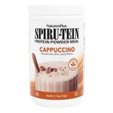 NaturePlus SPIRU-TEIN Shake - Cappuccino Flavor - 1,1 lbs, Spirulina Protein Powder - Na rastlinski osnovi Meal Zamenjava, Vitamini in minerali za energijo - vegetarijansko, Gluten-free - 16 Strežnice