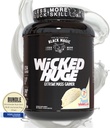Worldwide Nutrition Bundle Združljiv s črno Magic Wicked Huge - Mass Gainer Francoska Vanilla Flavor za podporo mišic in recovery, 7.24 LBS Protein Powder dodatek s ključno verigo