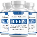 Relaxation Sleep Aid, Naravno nenavadno oblikovanje, Sleep dodatek razvit za podporo za daljši in boljši spanec, Kamilica, Magnezij, Melatonin, Ashwagandha, GABA, Drug-free (180 Count)