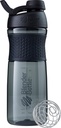 BlenderBottle SportMixer Shaker steklenica kot nalašč za beljakovinske Shake in pred vadbo, 28-ounce, črna