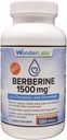 Wander Laboratories Surperior Absorpcija Berberine HCL 1.500 mg + cimet, krom in BioPerin vzdrževanje za glukozo, srce in imunski sistem Zdravje Gluten in GSO Brez glutena - 120 kapsul