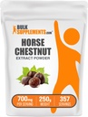 BulkSupplements.com Konjski kostanj ekstrakt v prahu - Konjski kostanj dodatek, Zeliščni dodatek - Gluten Free, 700mg na serviranje, 250g (8.8 oz) (Pack of 1)