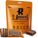 Drzna bar čokoladna energijska ploščica (1.59 oz, paket po 10) – energijski žveči s 5g proteini – na-the-Go energijski prigrizki za tek, pohodništvo in šport - Gluten brezplačni prigrizki za trajno povečanje energije