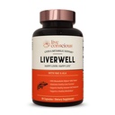 LiverWell jetrna čistila, pomlajevanje, metabolična podpora - Jetrna dopolnila za zdravje jeter w/Visoko biorazpoložljivo mleko Thistle Extract, N-acetil cistein, alfa lipoična kislina, cink, selen - 60 Caps