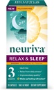 NEURIVA Melatonin Brezplačna naravna pomoč za spanje dodatek z L-Theanine, ki vam pomaga sprostiti & Ashwagandha za podporo restorativni spanec, tako da se lahko zbudite občutek osvežitve, 30ct kapsule