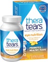 TheraTears 1200mg Omega 3 Dopolnilo za prehrano oči, organsko laneno trigliceridno ribje olje in vitamin E, 90 Število