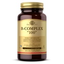 Solgar B-kompleks "100", 100 Zelenjavne kapsule - Podpora za živčevje - podpira energetsko presnovo - Ne-GMO, Vegan, Gluten Free, Dairy Free, Kosher - 100 Serving