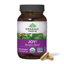 ORGANSKA INDIA Veselje Zeliščni dodatek - Imunska podpora, spodbuja spomin in koncentracijo, Vegan, Gluten-free, Kosher, USDA Certified Organic, Non-GMO, Caliring - 90 kapsul