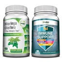GreeNatr Energy Support & Immune Defense Bundle: Pure Moringa Oleifera Leaf Extract Veggie Capsules (1000 mg) s 7-in-1 Imune Support Formula for Energy, Mood, Memory, Focus