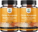 Citrus Bergamot dodatek s Citrus Bioflavonoidi - Ultimate Citrus Bioflavonoidi Dodatek s Citrus Bergamot Extract 1000mg Rutin in Hesperidin za imuniteto in zdravje srca podporo (2 meseca)