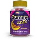 Gummy ZZZs Melatonin - Sleep Gummies 5 mg - Jagodna aroma - 90 Count - Vegansko-prijateljski, Želatina in Gluten Free - Halal in Kosher Certified - Nočne Gummies za moške in ženske