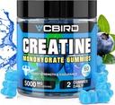 Kreatin monohidrat 5g na postrežbo, brez sladkorja Kreatin dopolnila Podpora za moč, zmogljivost, energijo, regeneracijo, Gluten-free Kreatin za ženske in moške (60 Gummies)
