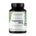 EMERALD LABS Pregnenolone 50mg - Premium Wellness dodatek za pomoč zdravje možganov, imunske podpore in hormonsko ravnovesje - Gluten-free - 60 Zelenjavne kapsule (30-dnevna oskrba)