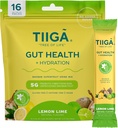 Tiiga Gut Health + Hydration Drink Mix – 7g Baobab, 5g Prebiotične vlaknine, Elektroliti, Brez mleka, Vegan, Brez dodanega sladkorja, Prebava, Rednost, & Zaprtje – 16 Serving