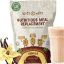 WitiWiti Vegan Nadomestek obroka, Vanilla - Rastlinski osnovi Protein Powder 23g - Superfood, Zeleni, Prebiotiki, Vitamini in minerali - mlečni in glutenski prosti - Vse v enem stresa za ženske in moške, 15 Svgs