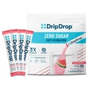 DripDrop brez sladkorja Hydration Packets - Zero Watermelon - eno serviranje Elektroliti v prahu pijača Mix - Non-GMO, Gluten Free, Vegan - 32 palice