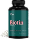 Biotin 10000mcg - Max Strength Biotin dodatek - Koža in nohti za lase Vitamini za ženske in moške, Rast las Vitamini in proizvodnja energije, Košir, Non-GMO, 360 Mini tablete