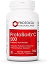 Protokol Protosorb C 500 - Zelo absorbbilen vitamin C - za imunski sistem in dodatek za zdravje kosti* - z alfa-lipojsko kislino - puferiran, neacidni vitamin C - 100 Veg kapic