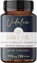 Vidalia zagotavlja močan vir Omega-3, pridobljen iz antarktičnega olja kril, visoke vsebnosti FOSFOLIPIDS, holina in ASTAXANTHIN, ki ponujajo vrhunsko biološko uporabnost. Free Heavy Metals.