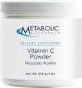 Presnovno vzdrževanje Čisti vitamin C Powder - 1100 mg Premium Askorbinska kislina in natrijev askorbat Antioksidant Dodatek za imuno podporo in zdravje nadledvične žleze - Gluten-free (1 lb / 456g)