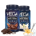 Vega Sport Premium Protein Powder Bundle, Čokolada + Vanilla, Rastlinski Protein Powder Post Workout - Certified Vegan, Vegetarian, Keto-prijateljski, Gluten Brez mleka, BCAA Aminokisline