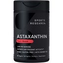 Športne raziskave Triple Strength Vegan Astaksantin Dodatek iz Algae - Rastlinske osnove Softgels za antioksidant dejavnost, Skin & Eye zdravje - Non-GMO Preverjen, Izdelano s kokosovim oljem - 12mg, 60 Count