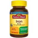 Nature Made Iron 65 mg (iz Ferrous Sulfata) tablete za tvorbo rdečih krvnih celic (365 ct.).