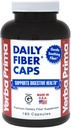 Yerba Prima Daily Fiber Caps - 180 kapsul - topen in netopen dodatek za dietne vlaknine - Cleanse Colon - Gut Health - Vegan, Non-GMO, Gluten-free